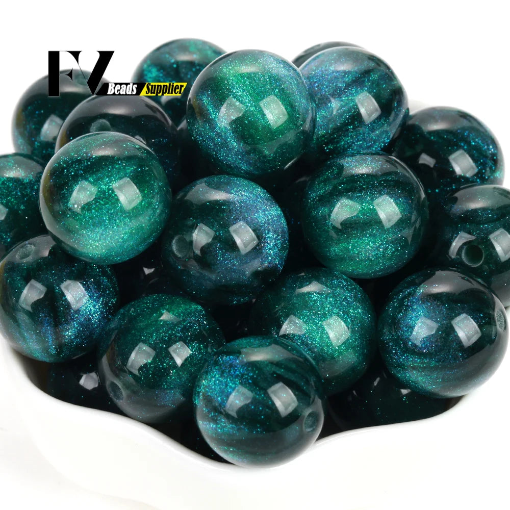 Imitation Cat Eye Round Beads for Jewelry Making - 8-20mm, Assorted Colors, 100pcs