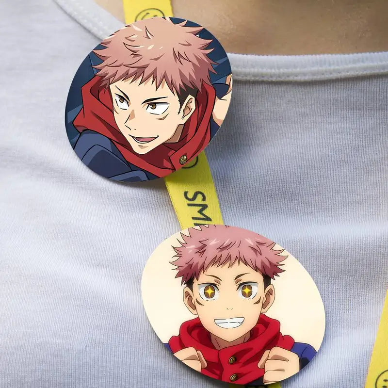Anime Badge Pins for Backpack & Clothing Decor - Cartoon Brooches Set