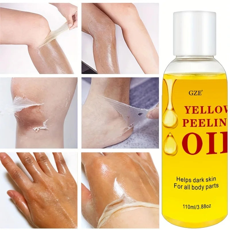Yellow Peeling Oil for Body & Face Brightening Exfoliation 110ml