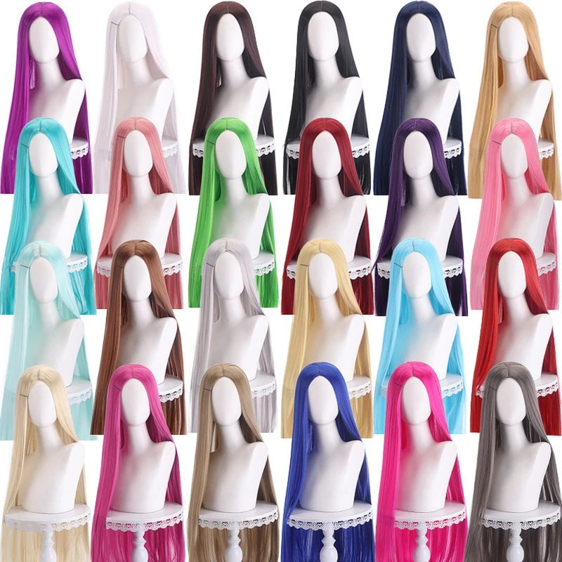 Long Straight Wigs for Cosplay and Costume - Multiple Colors & Styles