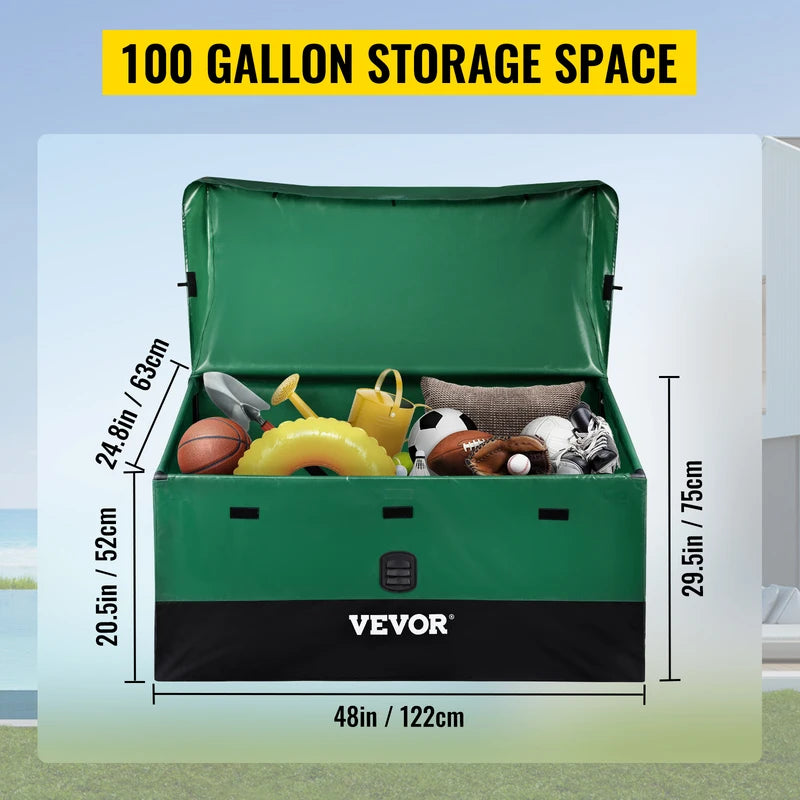 Outdoor Storage Box Waterproof Garden Deck Furniture Storage 230 Gallon