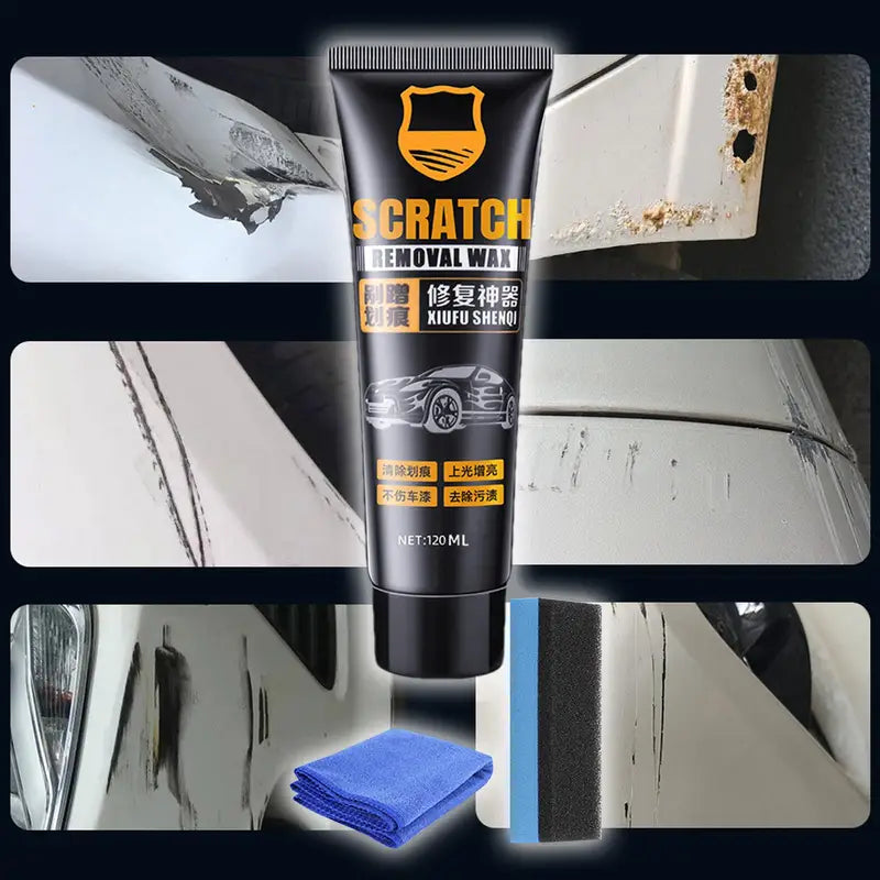 Car Polishing Wax Kit 128ml Scratch Repair & Shine Restoration for Automotive Use