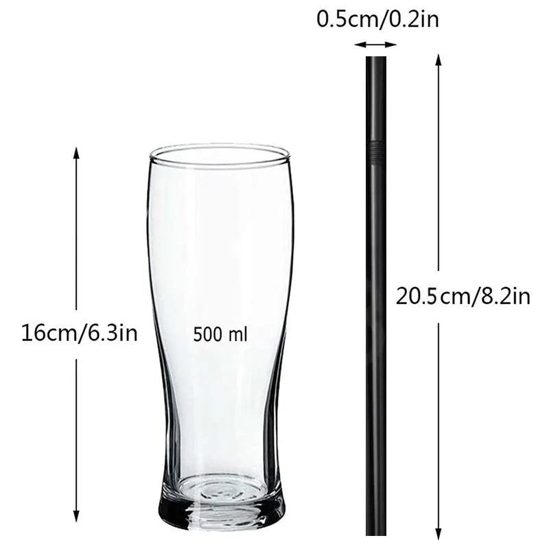 Biodegradable Reusable Drinking Straws for Smoothies and Party Decorations