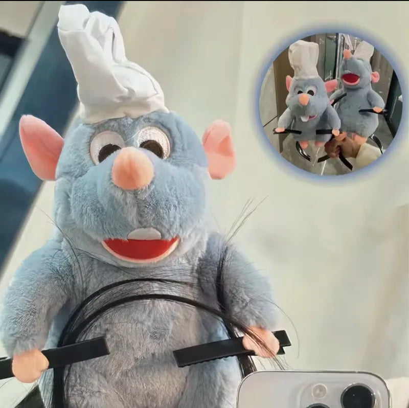 Cute Cartoon Ratatouille Plush Headband with Wide Brim Hair Clip for Kids & Women