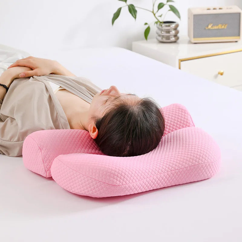 Ergonomic Cervical Pillow with Memory Foam Core for Neck Support and Fatigue Relief