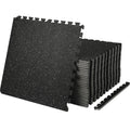 Interlocking Gym Floor Mats 25-Piece EVA Foam Rubber Top Waterproof Workout Flooring