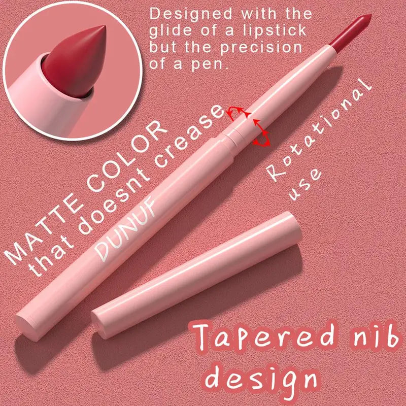 6Pcs Waterproof Lip Liner Pencil Set - Natural, Long-Lasting, Non-Sticky Makeup