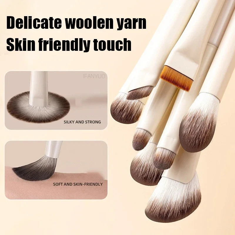 Natural Eyeshadow Makeup Brush Set - Ultra Soft Eye Brush Collection for Professional & Beginners
