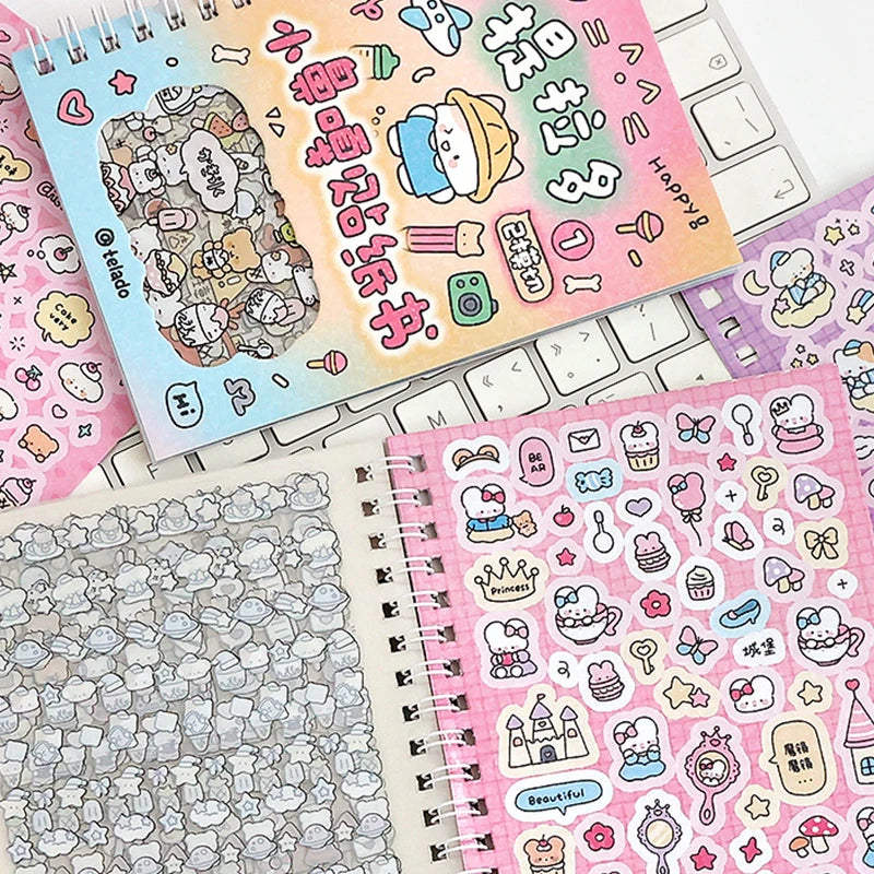 Decorative Sticker Book for Scrapbooking and Journaling - Kawaii Washi Paper Supplies