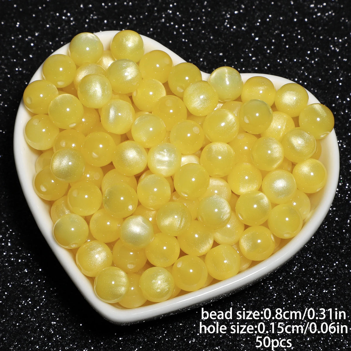 Mixed Color Shiny Resin Cat Eye Beads 8mm Round Spacer Jewelry Making 50pcs