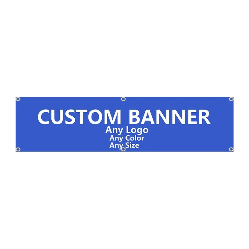 Outdoor Banner Tapestry 60x240cm Custom Printed Flag for Garden or Garage Decor