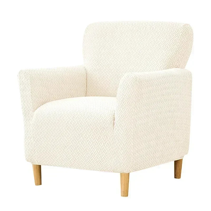 Stretch Jacquard Armchair Slipcover for Club & Sofa Chairs - Elastic Fabric