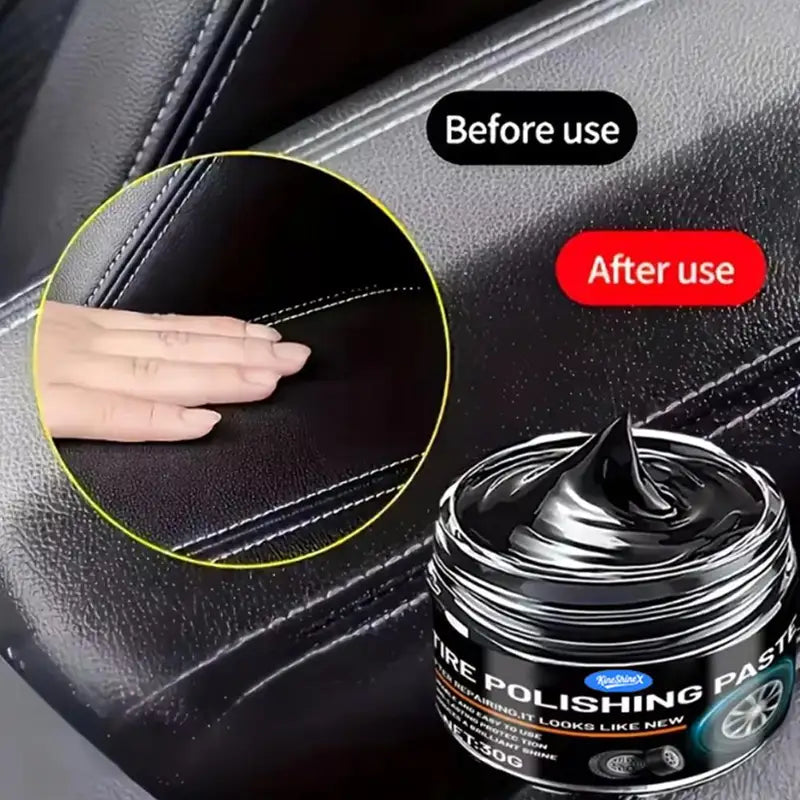 Car Interior Scratch Repair Cream for Plastic & Leather Surfaces - Black, Gray, Red, Orange Variants