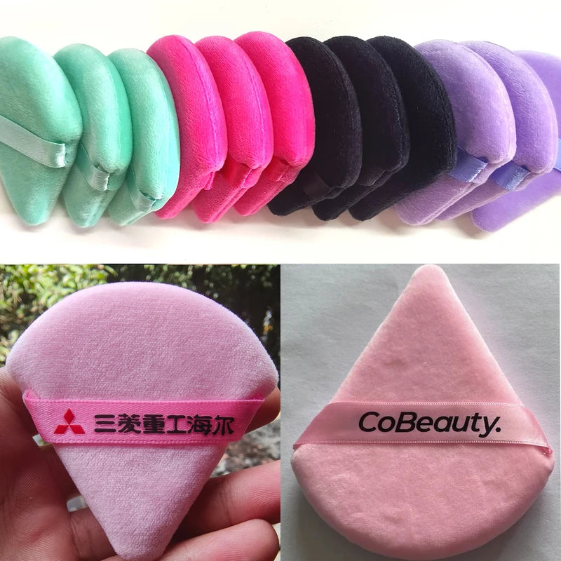 100Pcs Custom Logo Powder Puff Face Makeup Sponge Set - Soft Cosmetic Tools