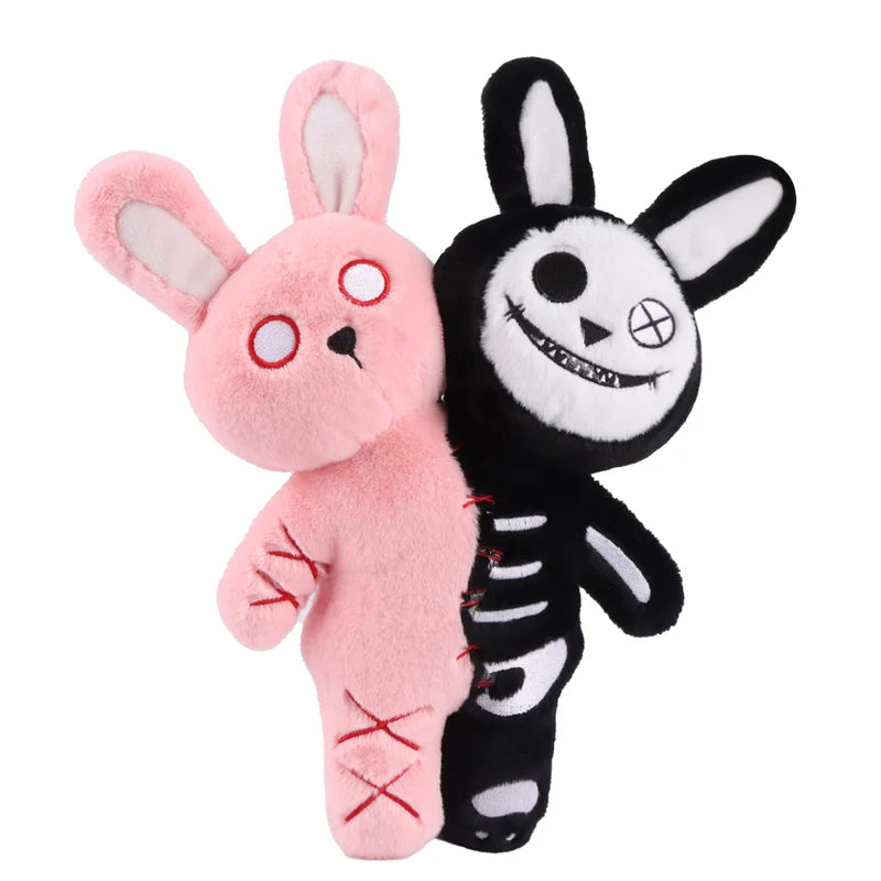Halloween Plush Skull Rabbit Toy Double-Headed Grimace Holiday Gift for Children