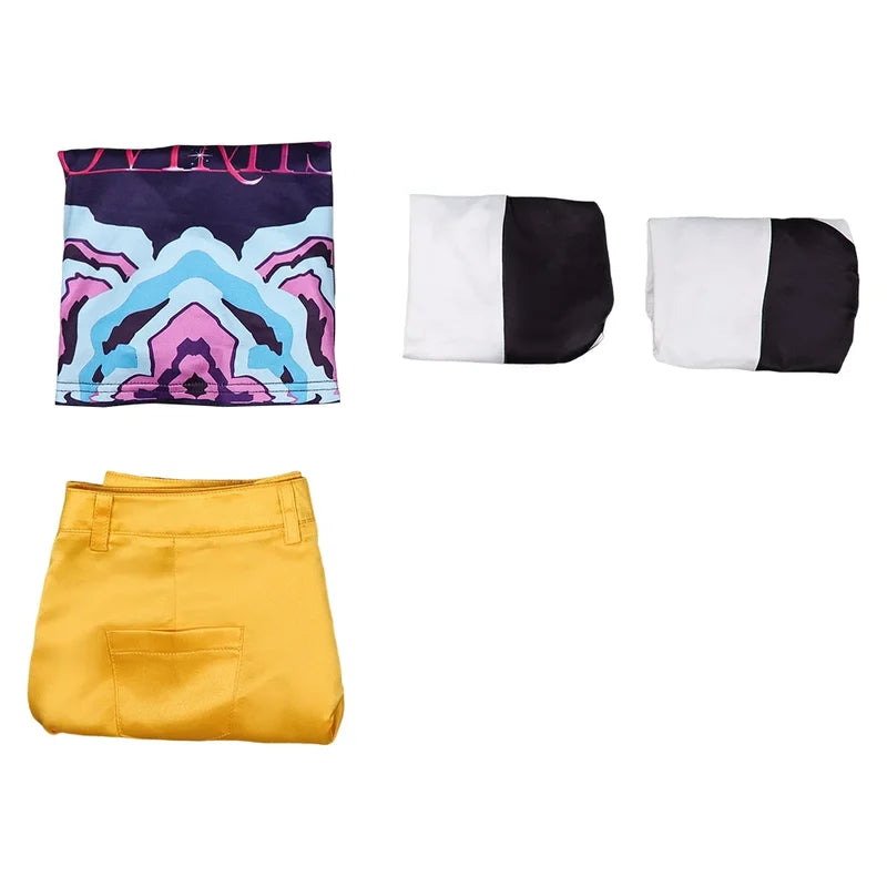 Halloween Demon Cosplay Costume for Kids with T-Shirt Skirt and Socks