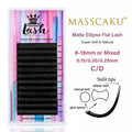 Ellipse Flat Lashes Fake Eyelash Extensions - Soft Split Tips, Natural Look