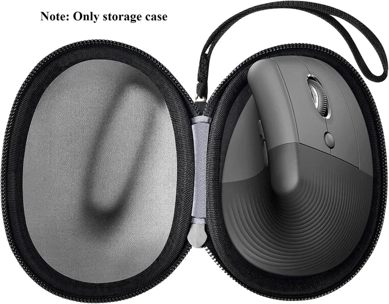 Ergonomic Vertical Mouse Carrying Case with Travel Storage Box for Logi Wireless Mouse