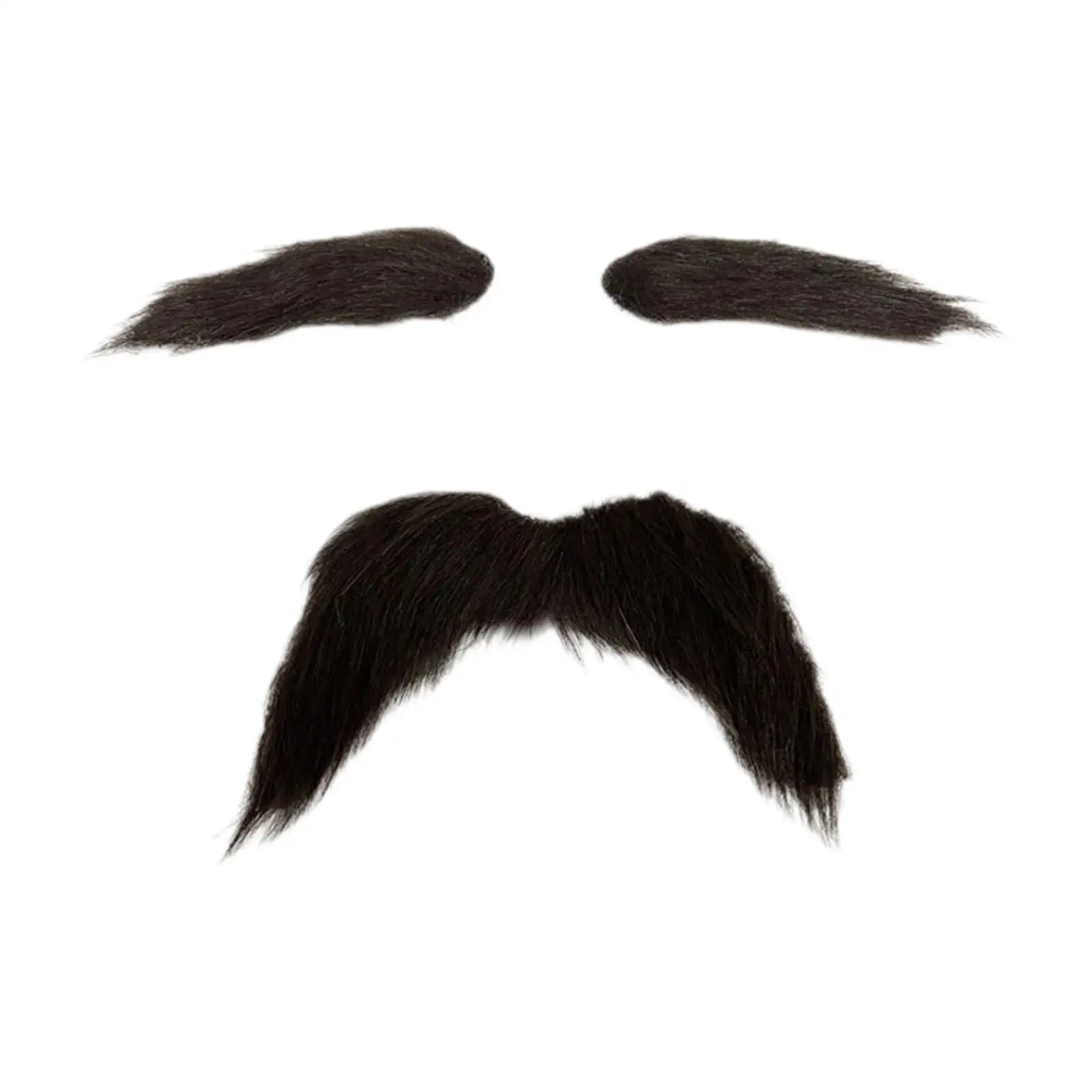 Fake Mustache and Eyebrows Set for Costume and Pretend Play - Halloween Party Props