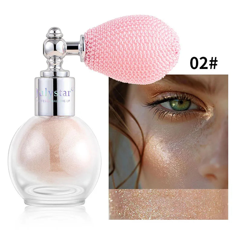 Glow & Shine Spray Highlighter Powder for Face & Body - Multiple Colors