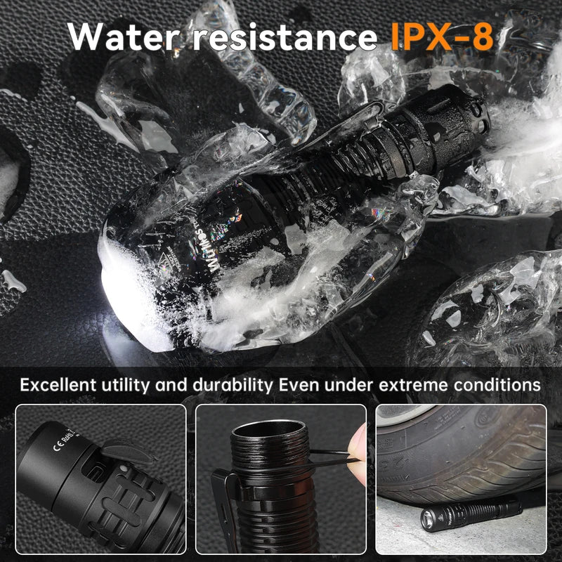 LED Tactical Flashlight 2000 Lumens Rechargeable 18650 Outdoor Camping Hiking