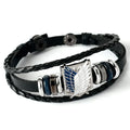 Attack on Titan Investigation Corps Logo Leather Bracelet - Unisex Handpiece