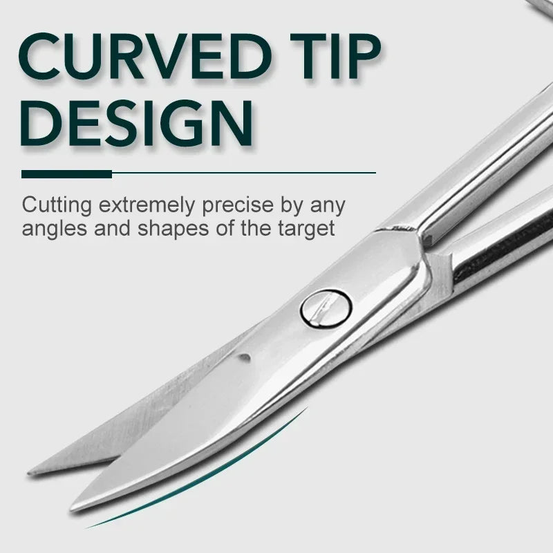 Professional Stainless Steel Cuticle & Nail Trimmer Set - Russian Manicure Inox