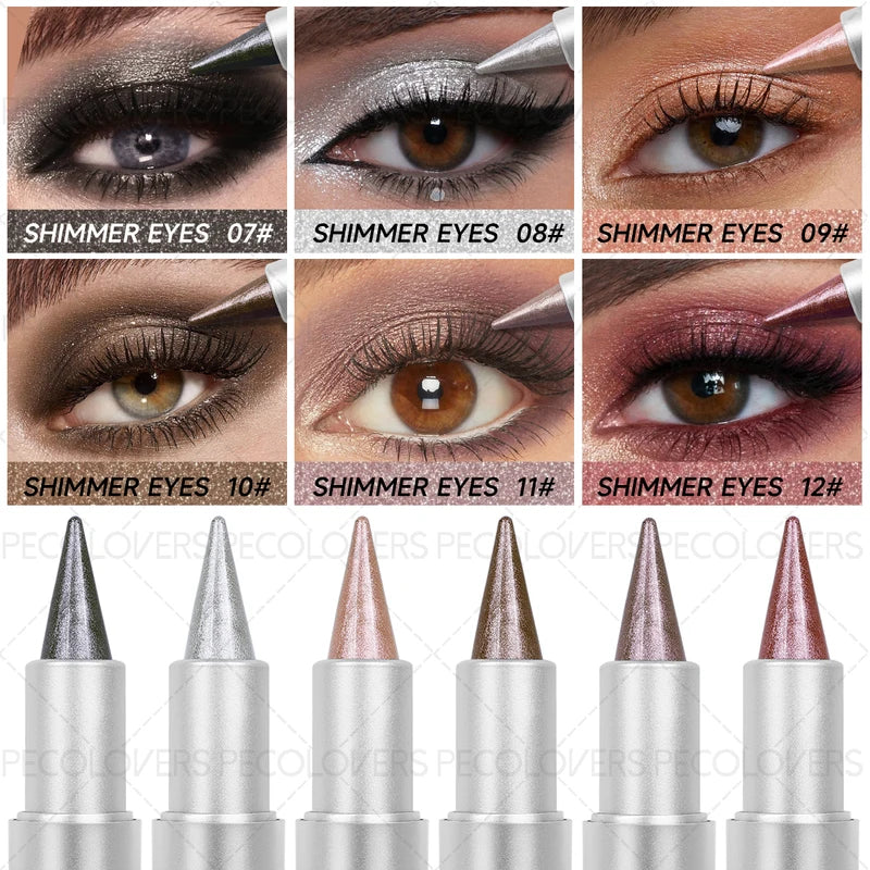 Monochromatic Glitter Eyeshadow Pen & Stick - Vibrant Eye Makeup, Perfect Gift Set