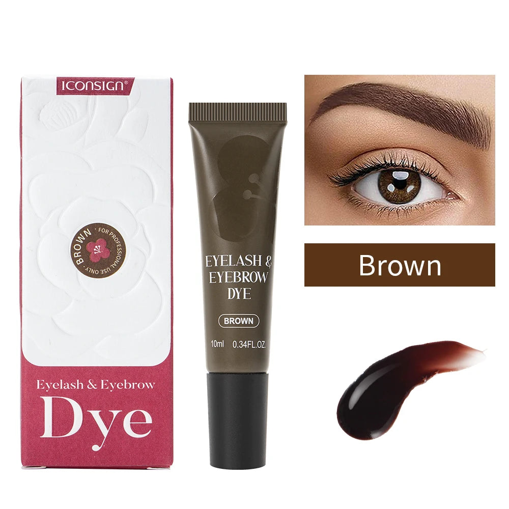 Eyebrow Dye Kit - Vegan, Fast Stain, Sensitive Skin Safe, Eco Gift Box