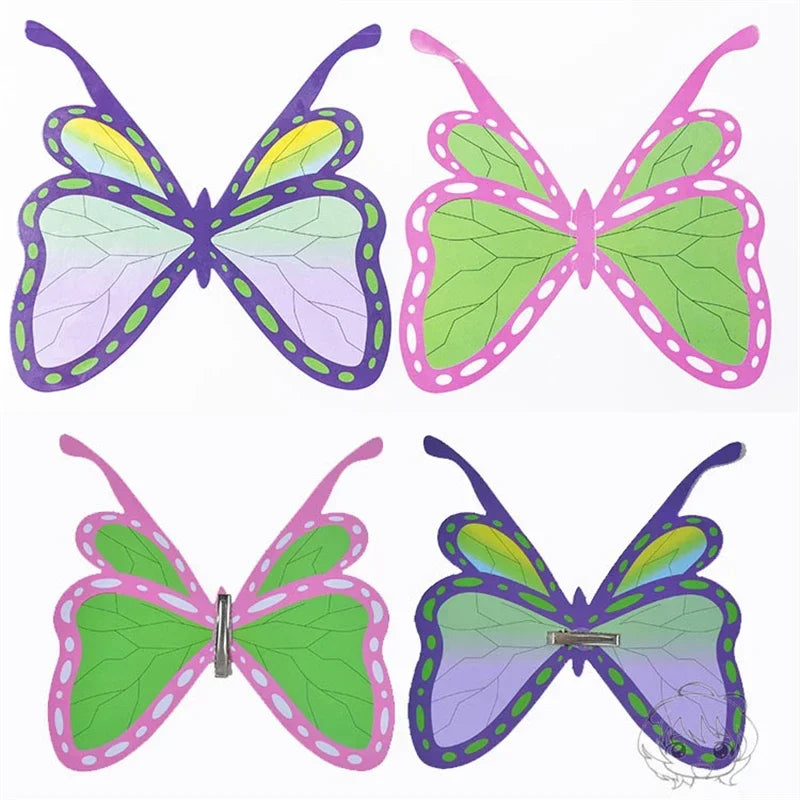 Halloween Cosplay Hair Clip Tsuyuri Kanawo Kochou Shinobu Butterfly Hairpin Headwear