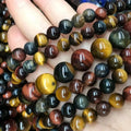 Natural Tiger Eye Beads 4-14MM for Jewelry Making DIY Charm Bracelets & Necklaces