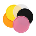 6-Pack Silicone Drink Coasters Set Anti-Slip Reusable Table Protectors