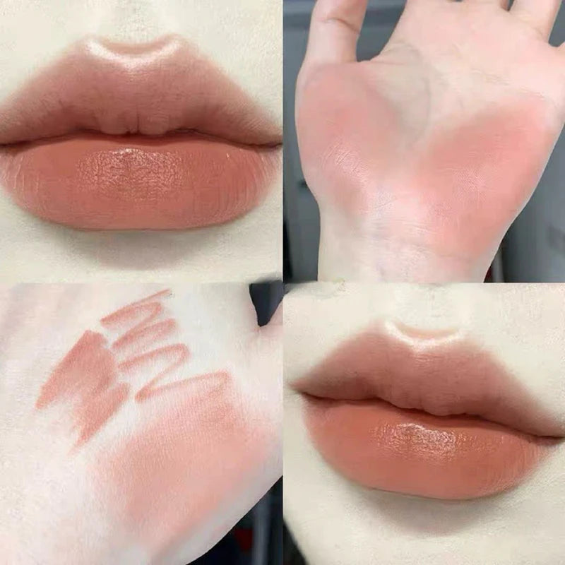 Lip Shadow Liner Pen Matte Lipstick Base Waterproof Lip Contouring Pencil with Brush
