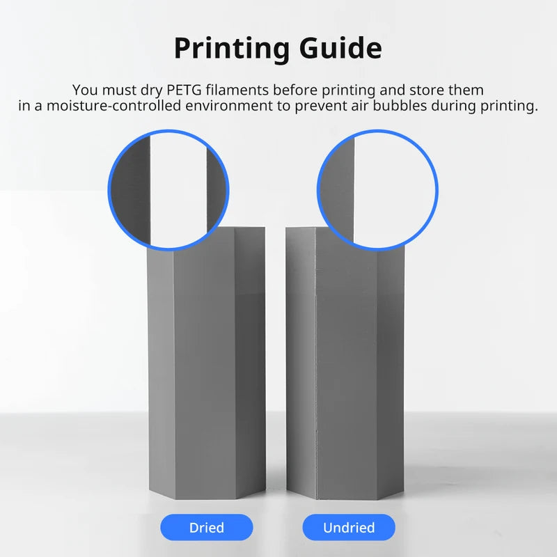 Colorful PETG 3D Printer Filament 1kg - Transparent & Bright Colors for FDM Printing