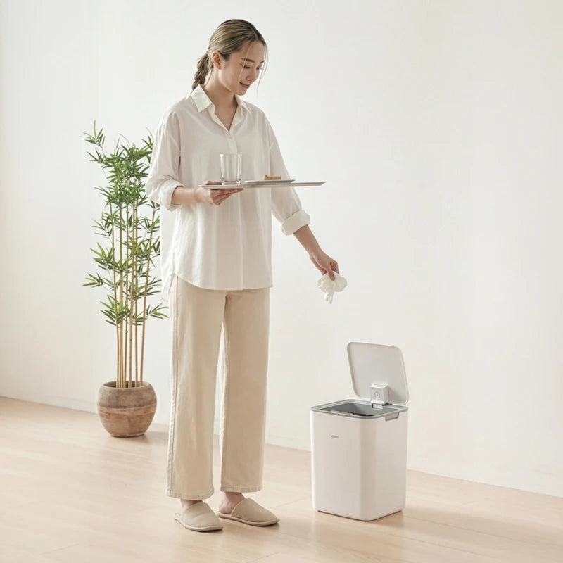 Automatic Sensor Trash Bin 22L with Detergent Dispenser - Smart Waste Container