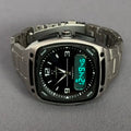 Men's Digital Square Quartz Watch with Large Dial and Luminous Hands - High-End Fashion Gift