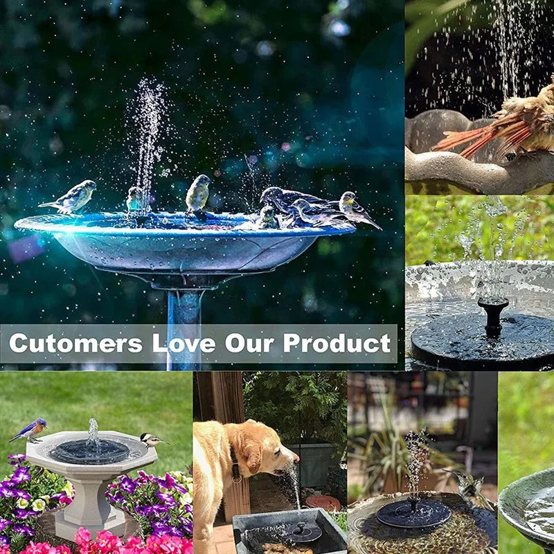 Solar Water Fountain Pump for Garden Pond Pool Bird Bath Outdoor Decoration