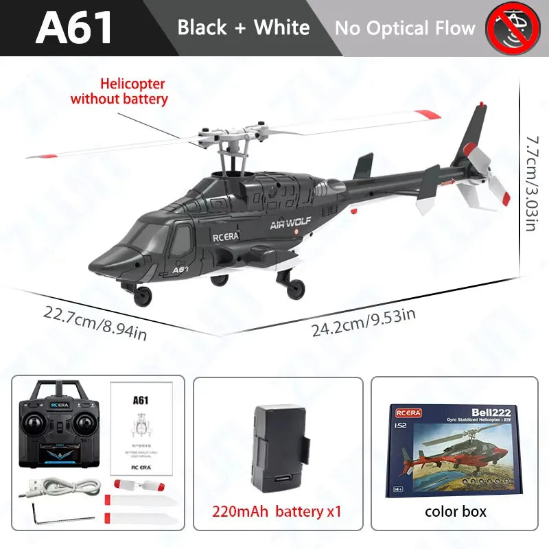 Remote Control Helicopter with Gyroscope & Altitude Hold for Beginners Kids Adults