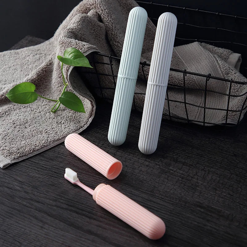 Travel Toothbrush Holder Case Dust-Proof Bathroom Storage Cover Portable