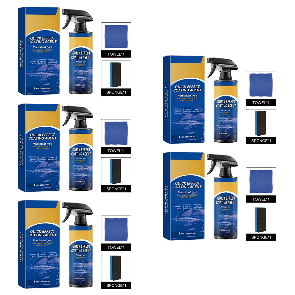 Car Nano Ceramic Wax Coating Spray Quick-Dry Polish Anti-Scratch Protection 120ML
