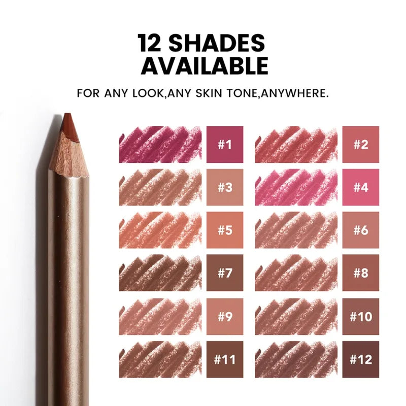 Waterproof Vegan Lip Liner - Long Lasting Matte Lip Makeup with Custom Logo