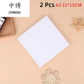 2-Piece Square Artist Canvas for Oil, Acrylic & Watercolor Painting - White