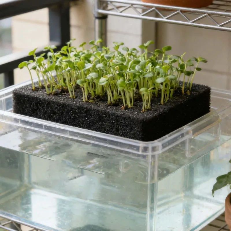 Plant Seedling Sponge Blocks - Hydroponic Grow Nursery for Soilless Cultivation
