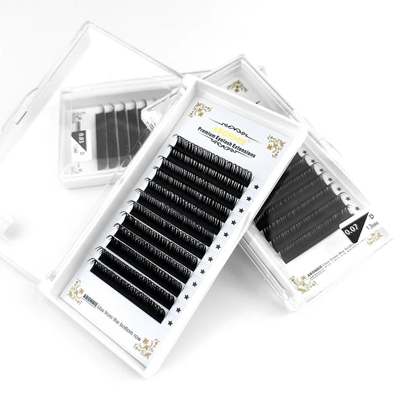 Premade Spike False Eyelashes - Wet Lashes Extensions with Mix Length & Curl Options