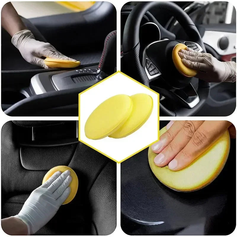 12-36Pcs Car Polishing Pads Waxing Sponges for Vehicle Detailing & Cleaning