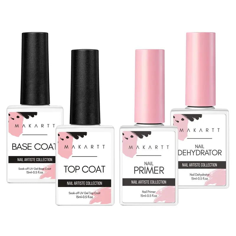 Nail Dehydrator and Primer Kit for Gel Nail Polish Bonding - 15ML Each