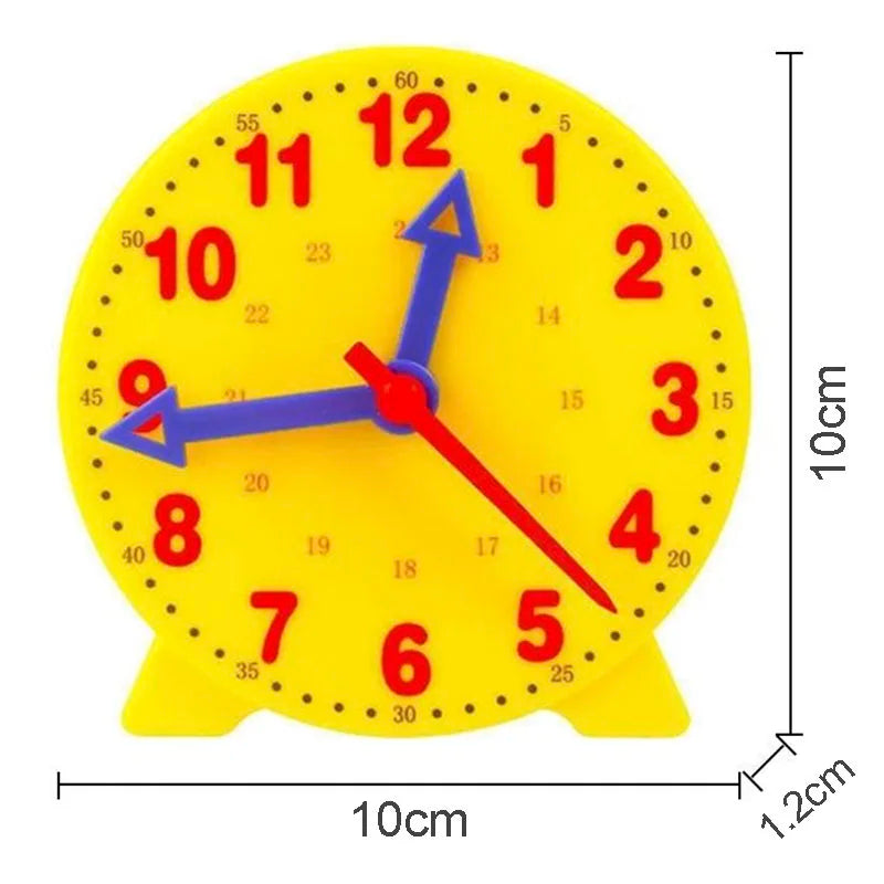 Children Montessori Educational Clock Toy - Time Recognition & Learning Aid
