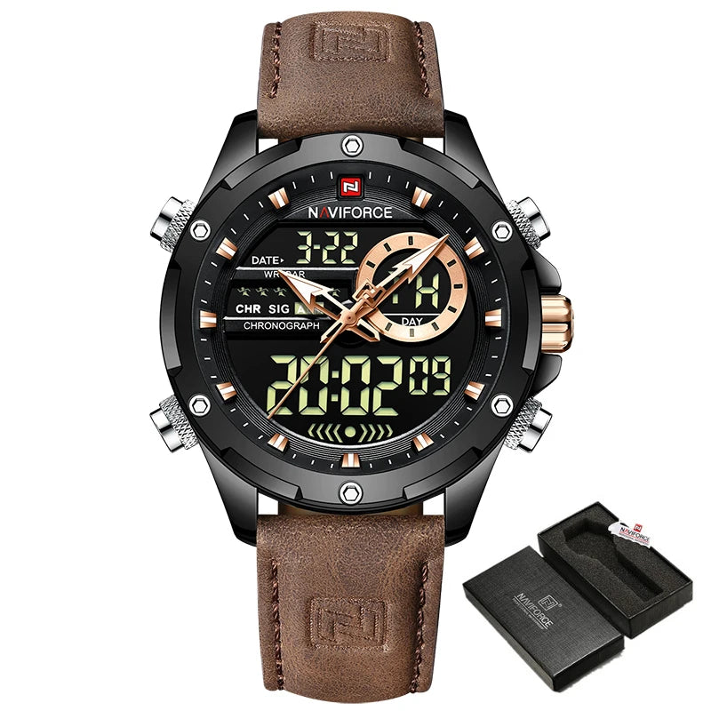 Men's Digital Military Sport Watch Waterproof LED Quartz Big Wristwatch