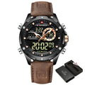 Men's Digital Military Sport Watch Waterproof LED Quartz Big Wristwatch