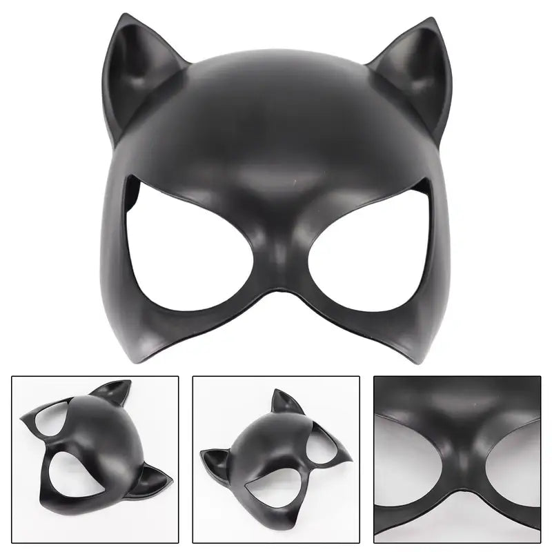 Cat Mask Props for Halloween Costume Party Role Play, Lightweight & Comfortable